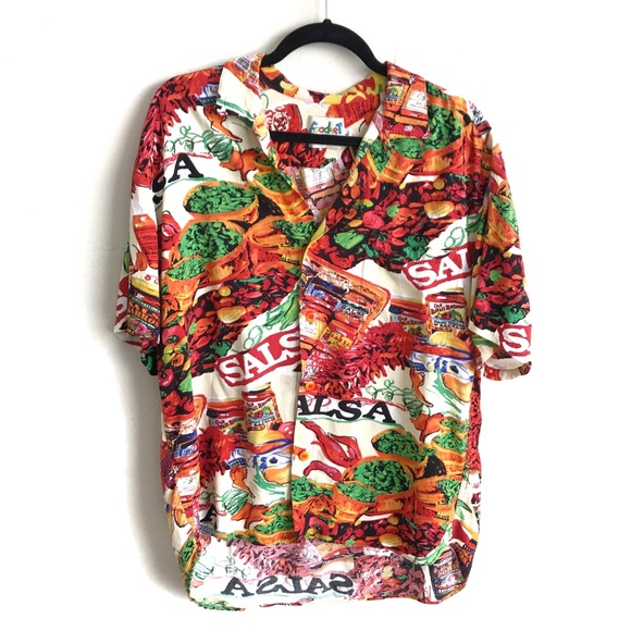 Foodart Other - Foodart Jamsworld Salsa Hawaiian Shirt Vintage LG